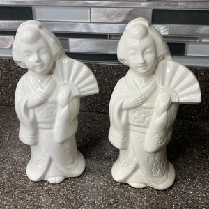 2 Vintage Benihana Geisha Girl Ceramic Barware Tumbler‎